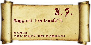 Magyari Fortunát névjegykártya
